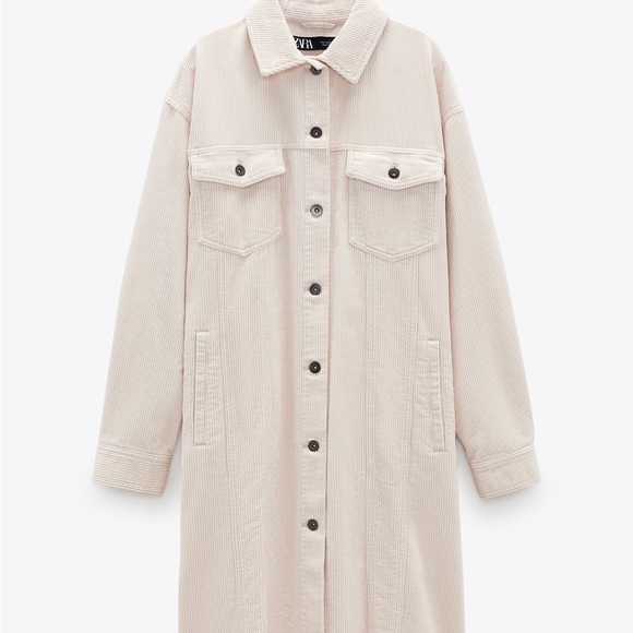 NWT Bloggers Favorite ZARA Corduroy Overshirt - Picture 12 of 16